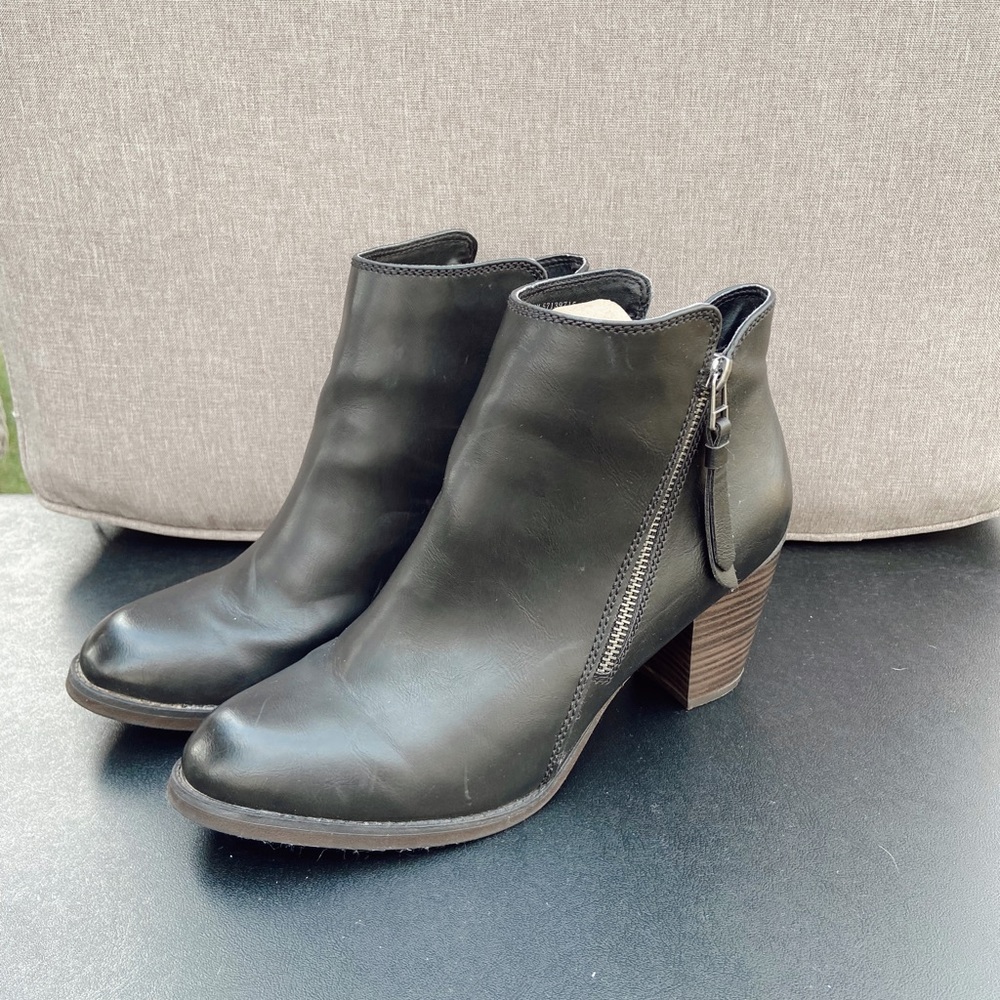Womens black booties